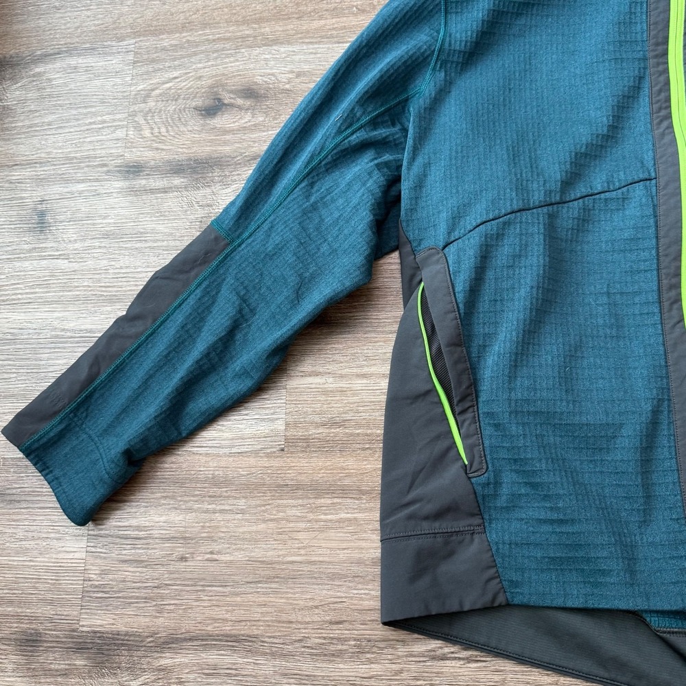 The North Face Full Zip Jacket Fleece Technical | Teal Gray | Size XL - Picture 9 of 12